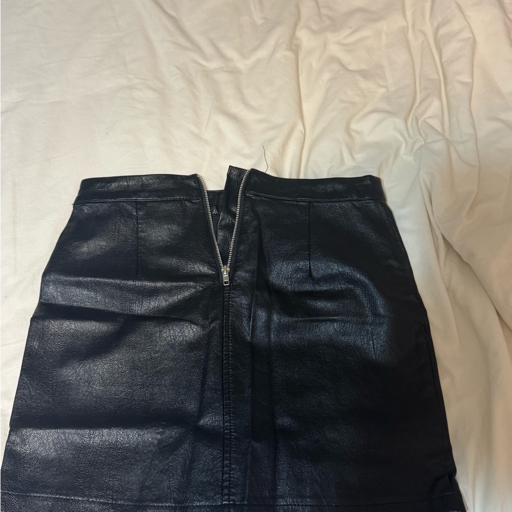Black Leather Skirt